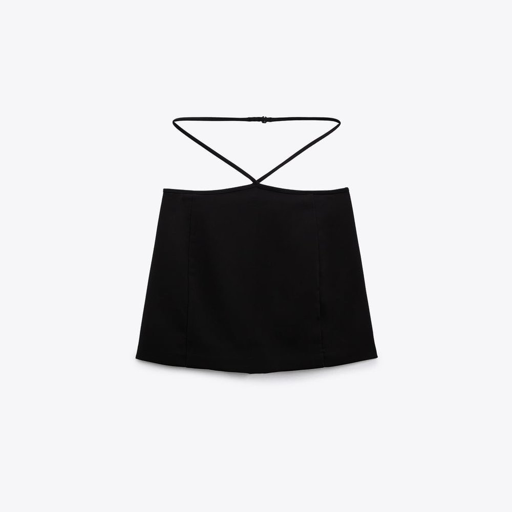 NWT ZARA MINI SKIRT BLACK - Picture 3 of 7
